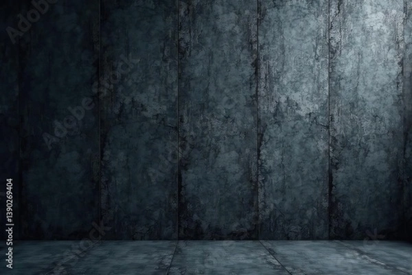 Fototapeta Rough and rugged dark grey concrete wall with a textured surface,  surfaces,  wall