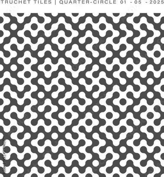 Obraz Truchet Tiles Quarter-Circle Pattern