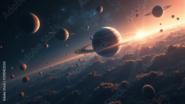 Fototapeta planet and space