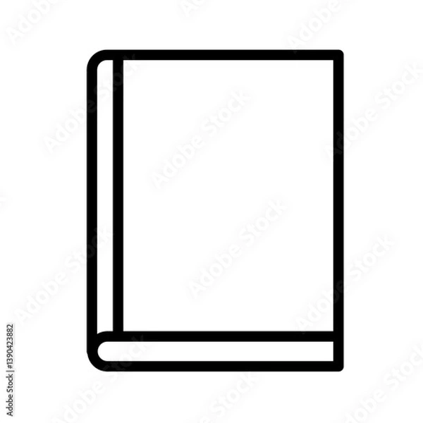 Fototapeta book - simple vector icon