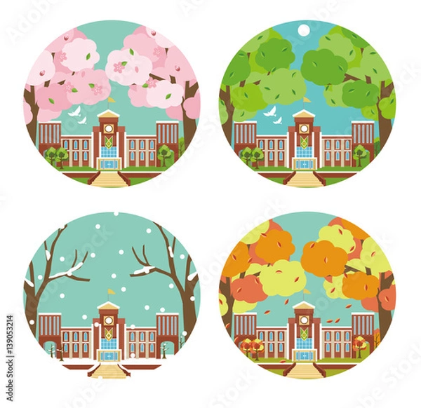 Obraz 大学の四季