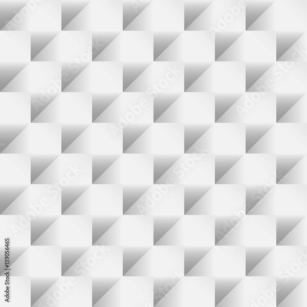 Obraz Seamless monochrome geometric pattern. Black and white vector background