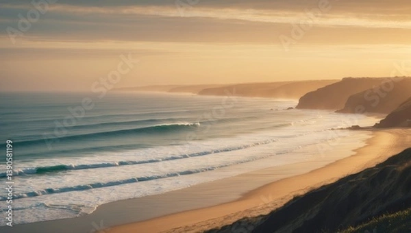 Fototapeta The waves are famous for their consistency and length. The main surf break includes left-hand point breaks that can extend for up to 2 km.