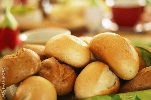 Obraz Frühstück mit Brötchen