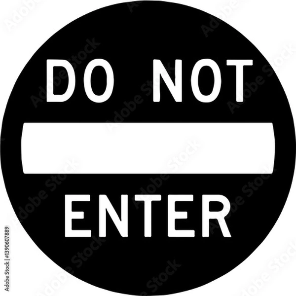 Obraz Do not enter sign