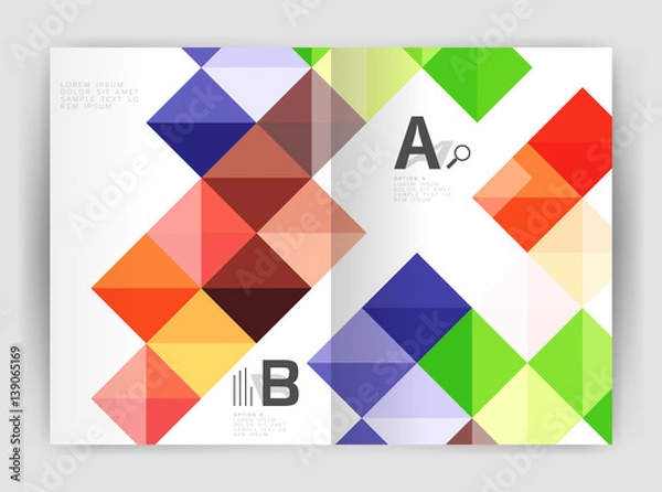 Fototapeta Vector square template background