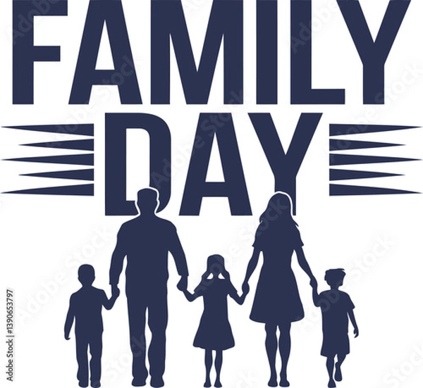 Obraz happy family with children
