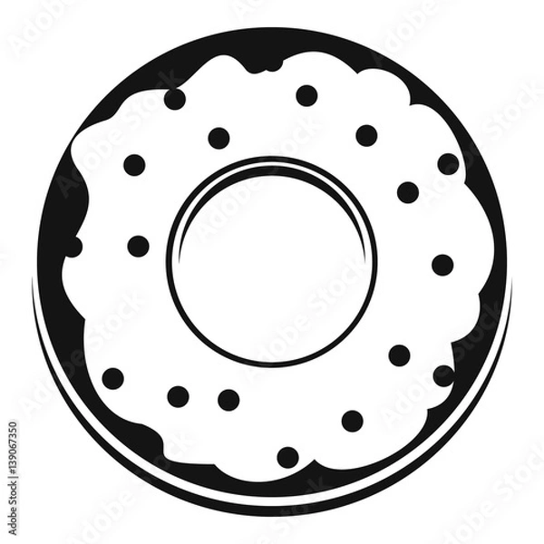 Fototapeta Donut icon , simple style