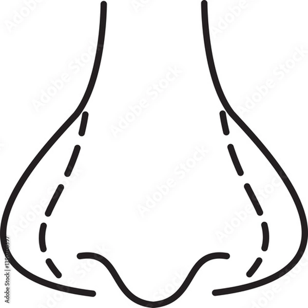 Obraz nose surgery icon 
