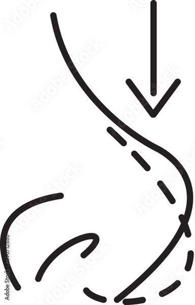 Obraz nose surgery icon 