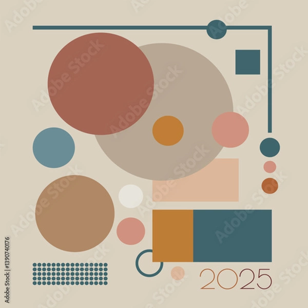 Obraz Retro Geometric Abstract Background