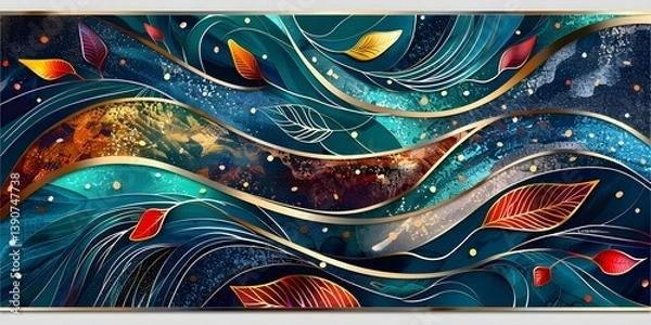 Obraz Whimsical Abstract Botanical Design
