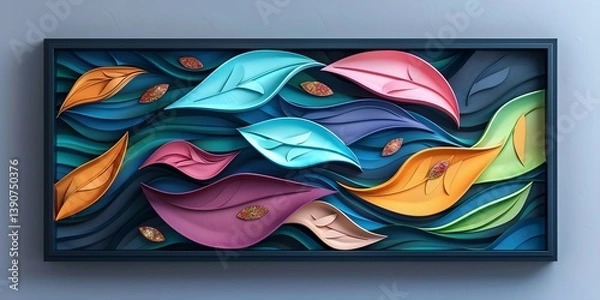 Obraz Dynamic Abstract Floral Design for Decor
