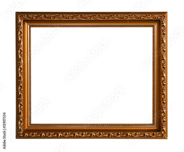 Obraz filigraner goldener Bilderrahmen
