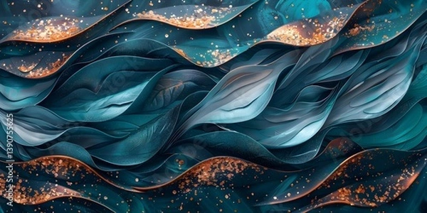 Obraz Hand Drawn Abstract Floral Background
