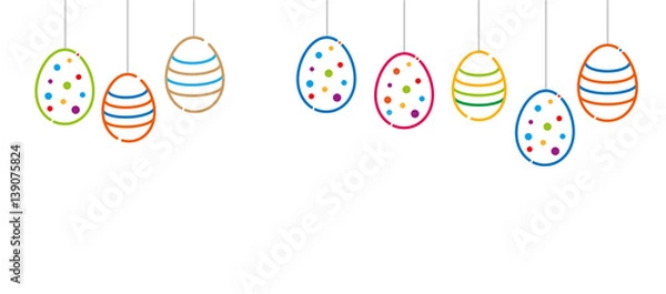 Fototapeta easter card, egg, ornament