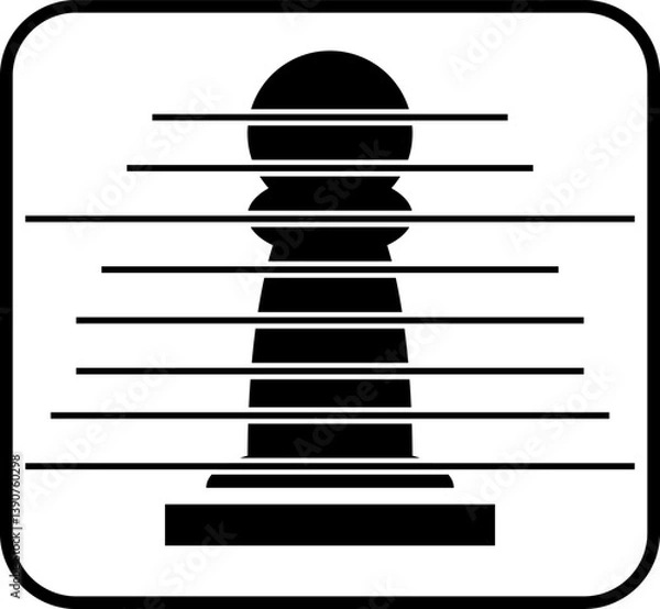 Obraz 3d printing "slicing model" icon 