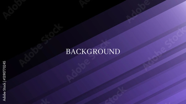Fototapeta Black abstract background with purple pattern, modern geometric texture, diagonal rays