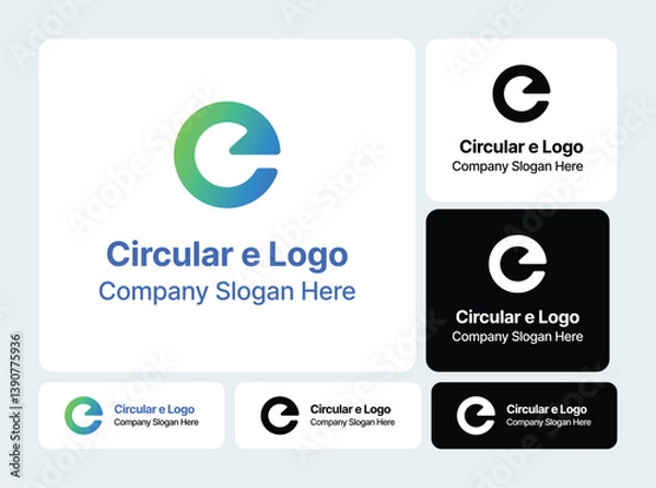 Obraz Circular e Logo | Modern Lettermark Design