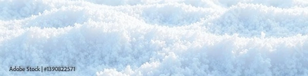Obraz Soft fluffy snow covering the ground, creating a serene winter texture, snow,  winter wonderland