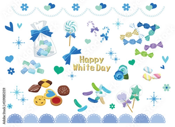 Obraz ホワイトデーお菓子セット