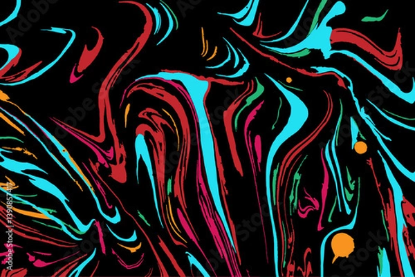 Fototapeta abstract multi-colored background with a wavy pattern