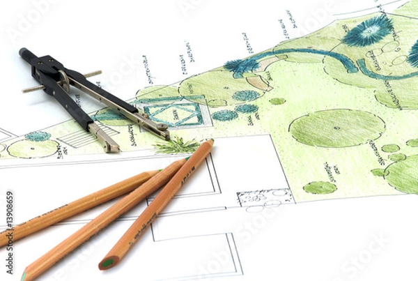 Obraz Planowanie ogrodu