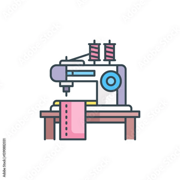 Fototapeta Sewing Machine Icon