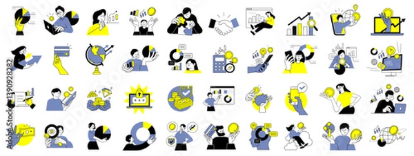 Obraz ファイナンスアイコンセット