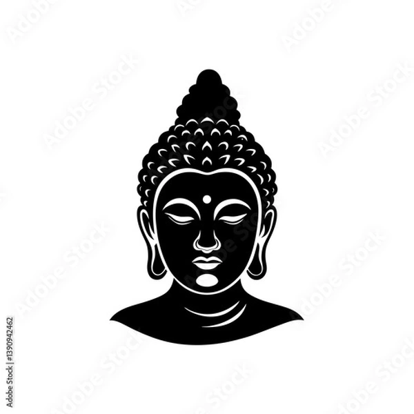 Fototapeta buddha statue silhouette