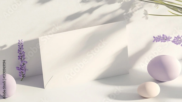 Obraz easter eggs with flowers