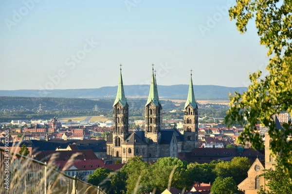 Obraz View in the historical town of Bamberg, Bavaria, region Upper Franconia, Germany