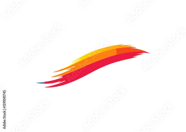 Fototapeta energetic-brush-stroke-design