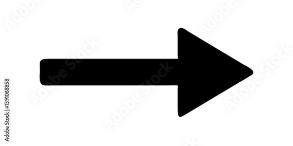 Obraz Ícone de seta preta em vetor SVG ou PNG

