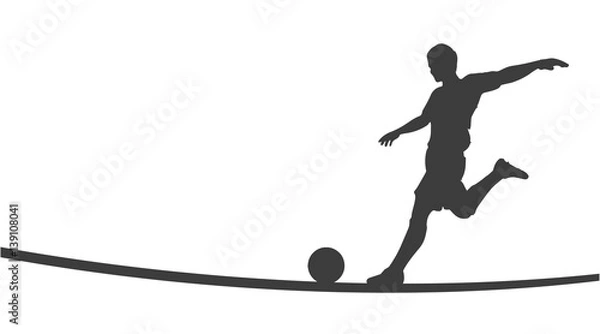 Obraz Fußballer | Silhouette