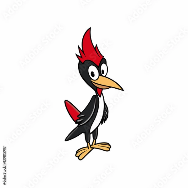 Fototapeta vector illustration of a bird