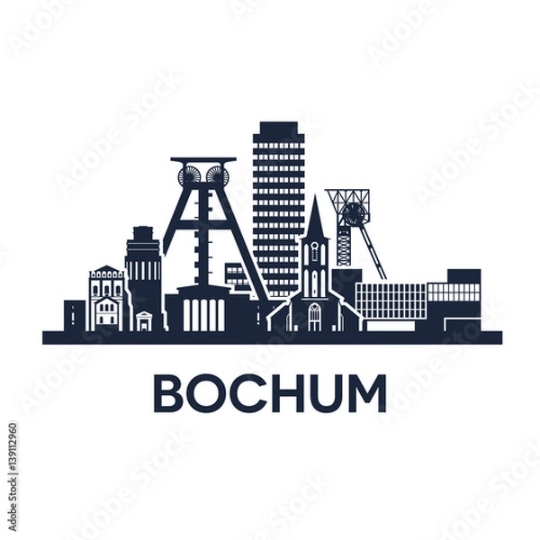 Fototapeta Panoramę miasta Bochum