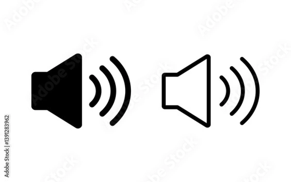 Obraz Speaker icon vector illustration. volume sign and symbol. loudspeaker icon. sound symbol