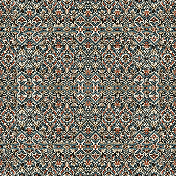 Fototapeta Ogee pattern for textile design 