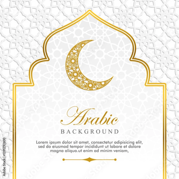 Fototapeta Modern elegant islamic background design template