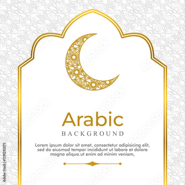 Fototapeta Modern elegant islamic background design template