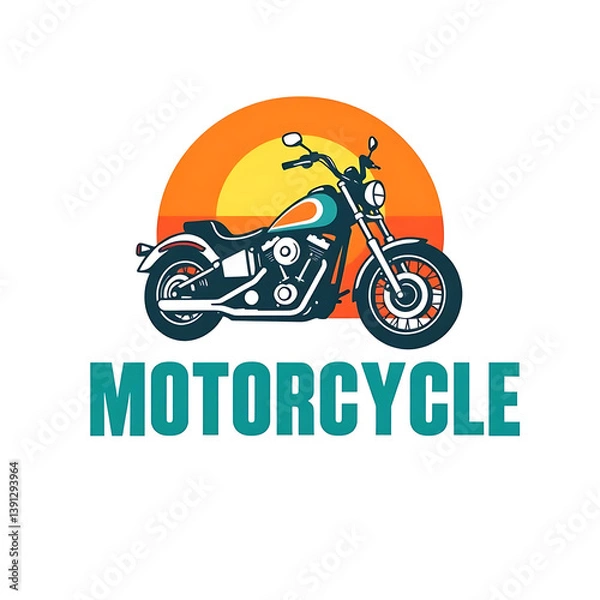 Obraz motorcycle vector illustration
