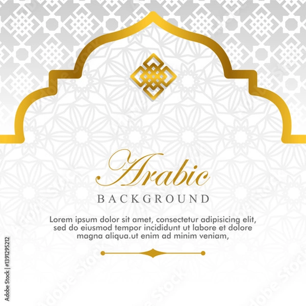 Fototapeta  Abstract Islamic background template with space for text