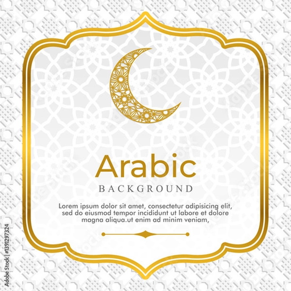 Obraz  islamic background for greeting card template