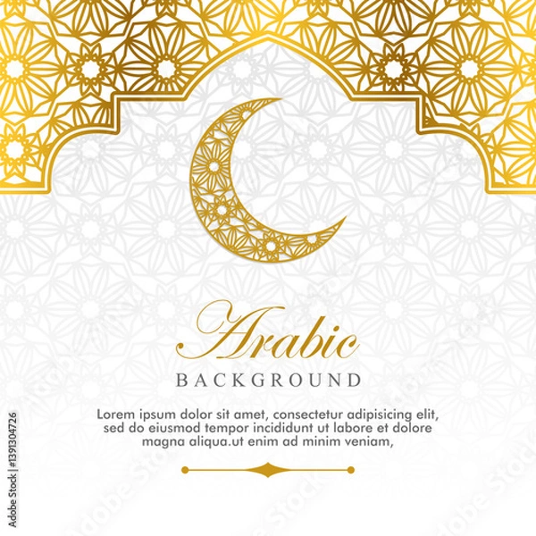 Obraz  islamic background for greeting card template
