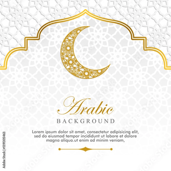 Obraz  islamic background for greeting card template