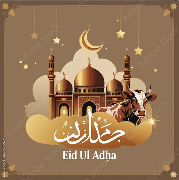 Obraz Eid ul Adha with animal background