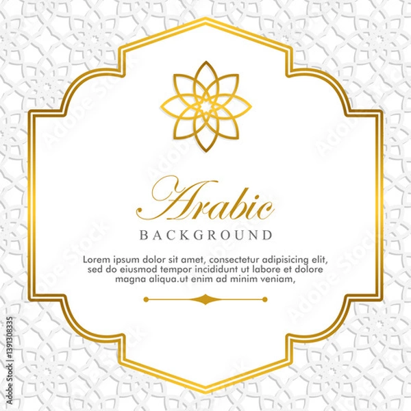 Obraz abstract template in islamic theme background