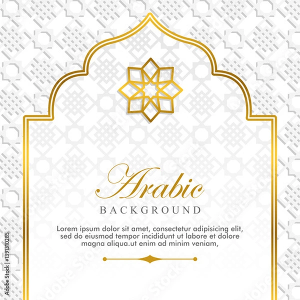 Fototapeta abstract template in islamic theme background