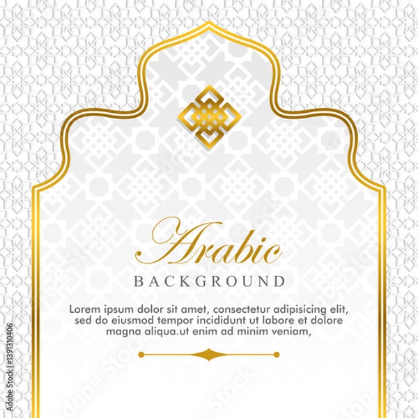 Fototapeta abstract template in islamic theme background